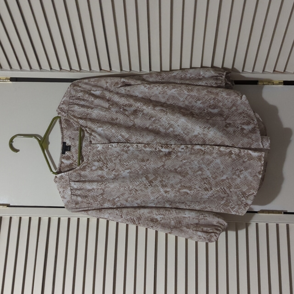Ann Taylor Python Print Top